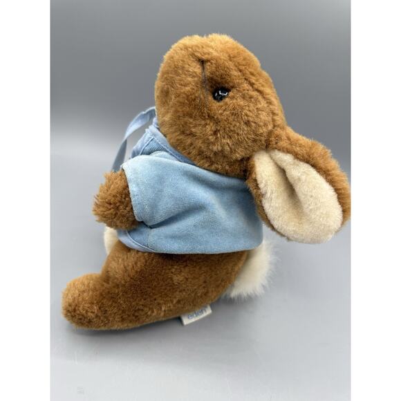 Eden Plush Bunny Rabbit Blue Jacket Peter Rabbit Style - Picture 4 of 7